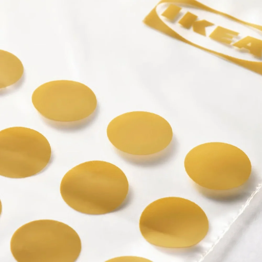 120 Pack - ISTAD Resealable Bags – Patterned Black/Yellow – 34 oz & 14 oz